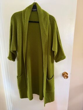 Shop the Skinny Erinn Cardigan avocado green